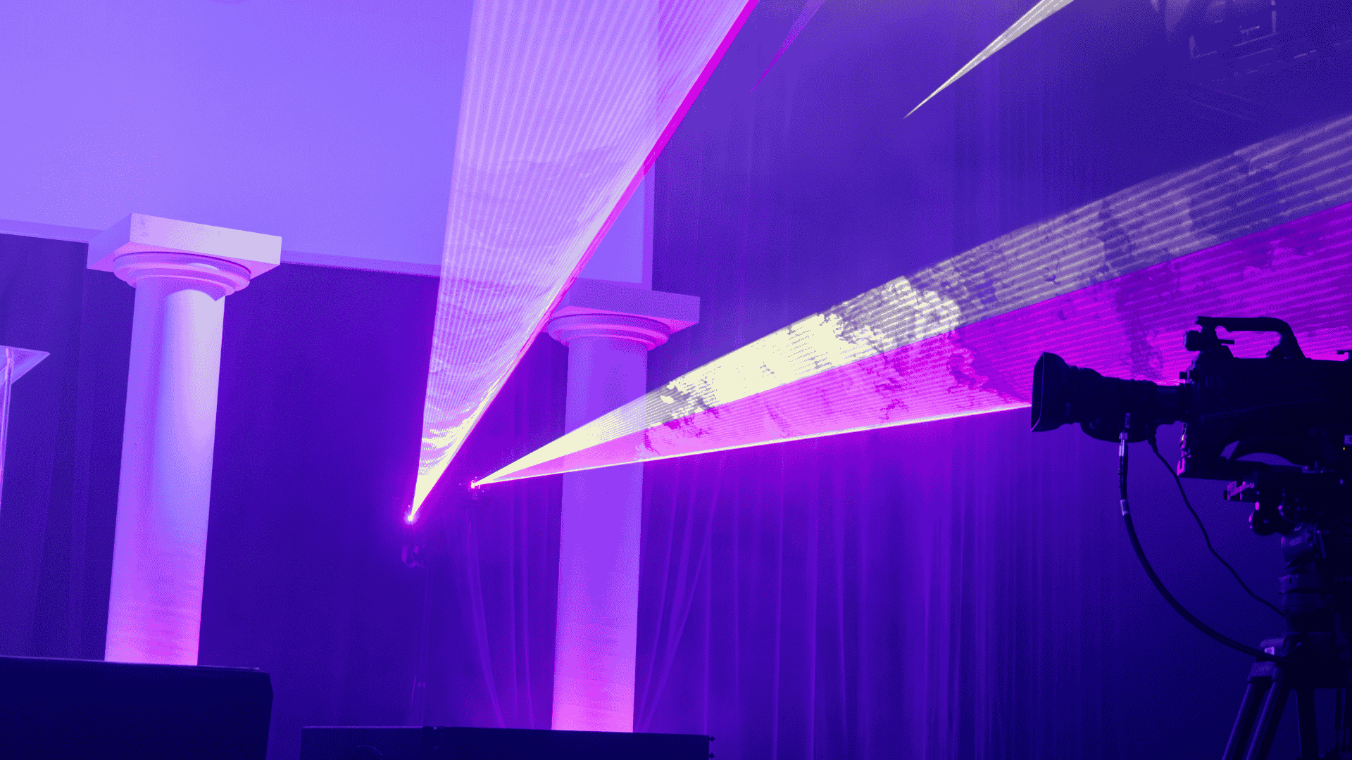 architectural lighting along with lasers