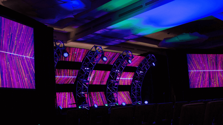 example of ground support rigging at a clarity experience event