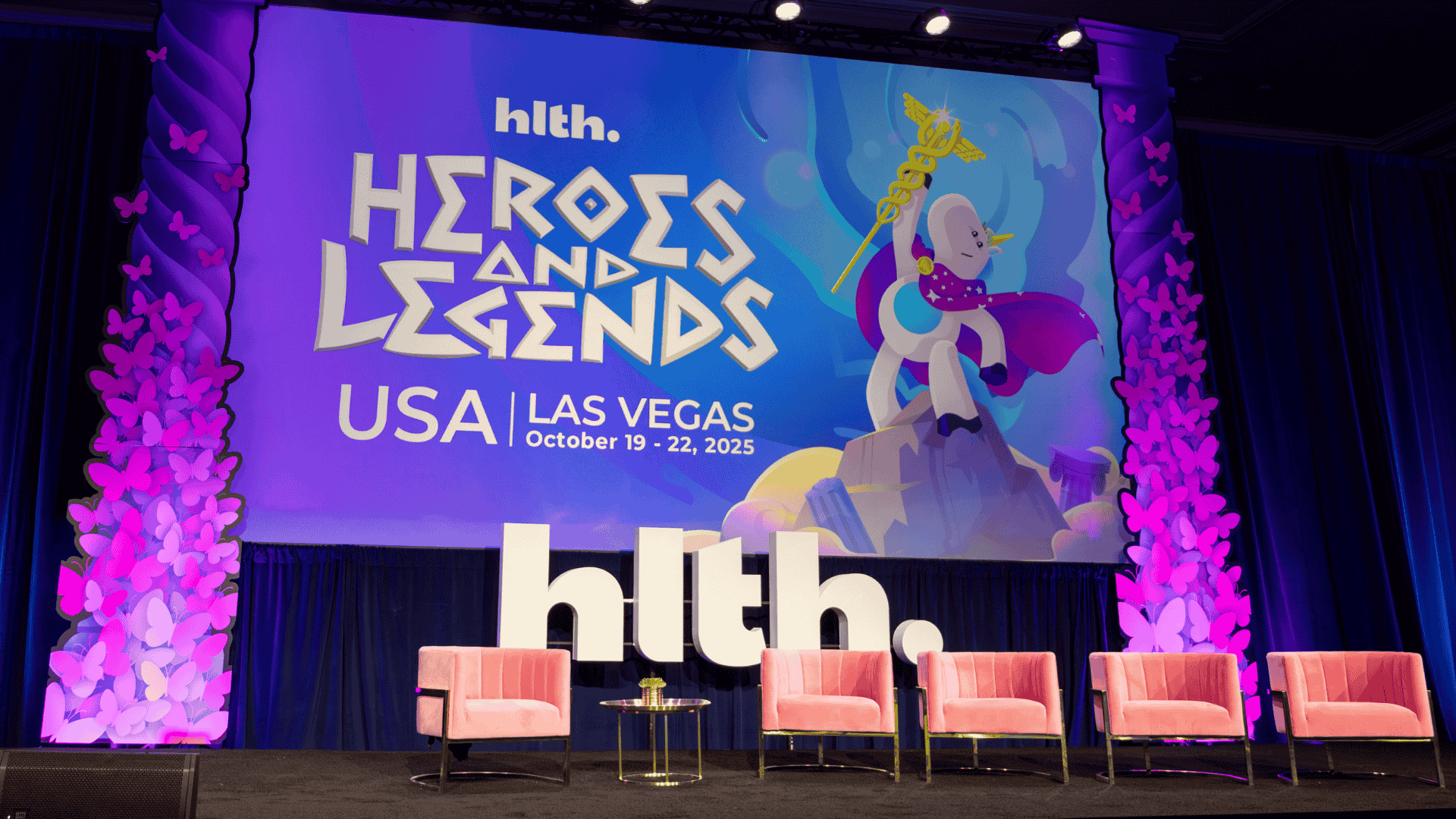 Clear example of uplighting done by Clarity Experiences