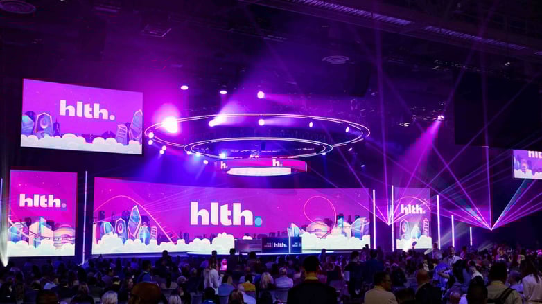 Main General Session Stage At HLTH 2023 with Giant LEDs