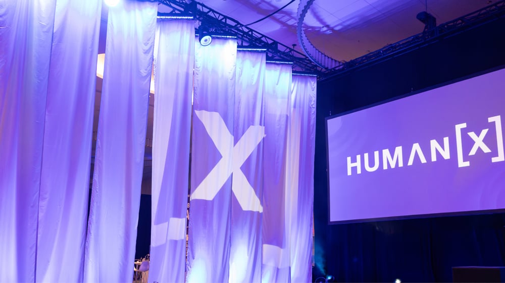 Example of uplighting at HumanX
