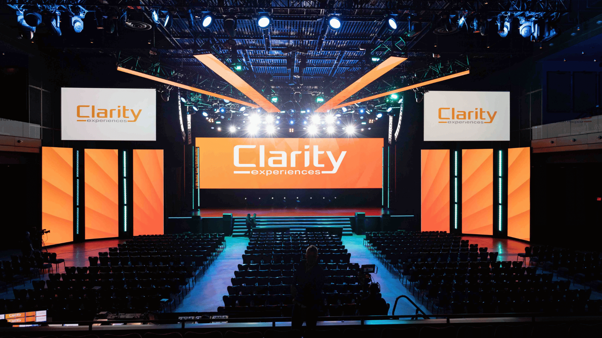a main stage using LED