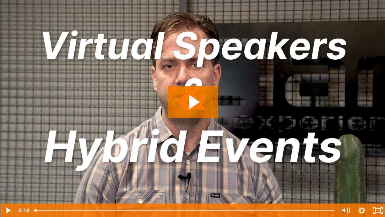 Virtual Speakers & Attendees in Hybrid Events